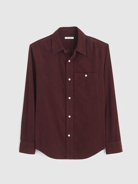 Madewell Long-Sleeve Corduroy Shirt - Burgundy
